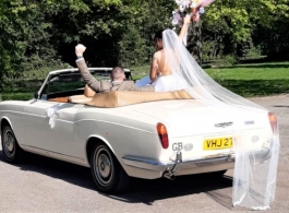 Rolls Royce convertible for weddings in Huddersfield